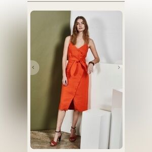 🆕- JOIE Carnell dress warm terracota